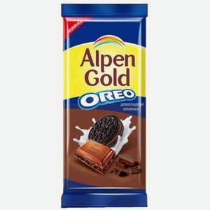 Шоколад ALPEN GOLD Молочный Орео с шоколадной начинкой 90г