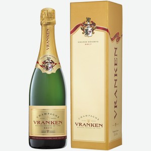 Шампанское Vranken Grande Reserve Brut белое брют 0,75 л в подарочной упаковке