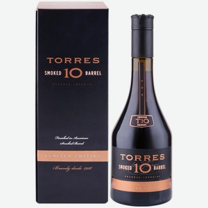 Бренди  Torres 10  Smoked Barrel, gift box, 0.7 л, Испания