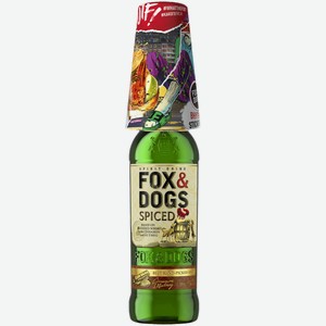 Настойка Fox & Dogs Spiced 0,7 л в подарочной упаковке + стакан