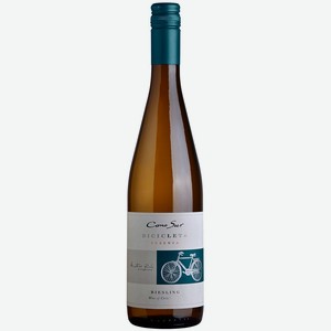 Белое полусухое вино Cono Sur,  Bicicleta  Riesling, Central Valley DO, 2022, 0.75 л, Чили
