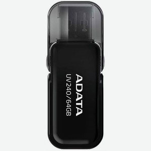 USB-флешка ADATA UV240 64GB USB2.0 Black (AUV240-64G-RBK)