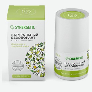 Дезодорант натуральный Synergetic бергамот-зеленый лайм, 50 мл