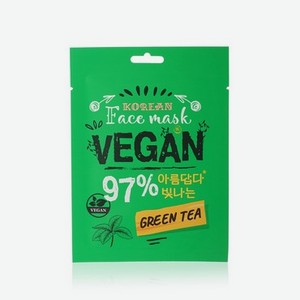Маска для лица WEIS Vegan с экстрактом зеленого чая 23г