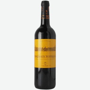 Красное сухое вино Cheval Quancard, Bordeaux Superieur AOC, 2020, 0.75 л, Франция