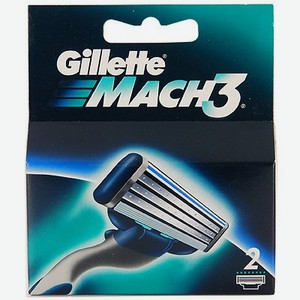 Gillette Кассеты Mach3 2 шт