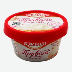 Сыр творожный President Прованс с чесноком 60% БЗМЖ 120 г