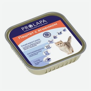 Влажный корм для кошек Prolapa Premium паштет с ягненком, 100 г