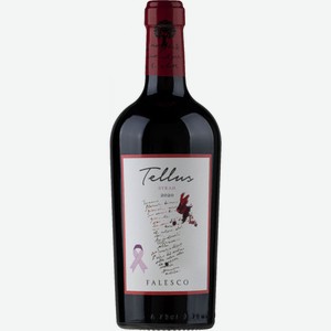 Вино  Теллус  Сира, 2020, 2020, 750 мл, Красное, Полусухое