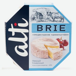 Сыр мягкий Бри с плесенью Alti 60% БЗМЖ, 125 г