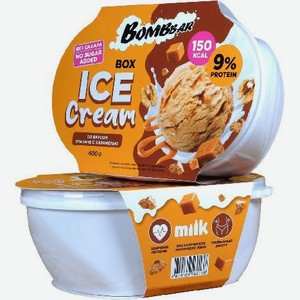 Мороженое c пониженной калорийностью Пралине с карамелью Бомббар 400г