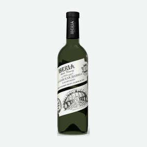 Вино Иберия Алазанская Долина Белое Полусладкое 11-13% 0,75л