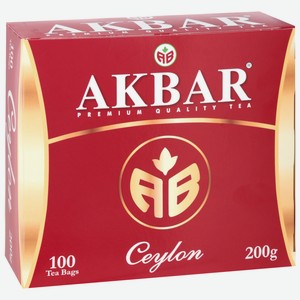 Чай черный Akbar Ceylon 100 пак