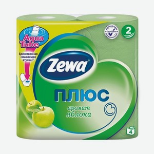 Туалетная бумага ZEWA яблоко 2сл/4рул