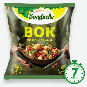 Смесь овощная Bonduelle Овощи по-азиатски Вок быстрозамороженная, 400 г