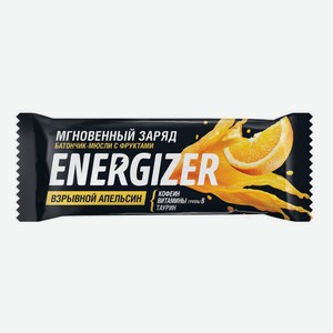 Батончик-мюсли Energizer Взрывной апельсин c фруктами 40 г