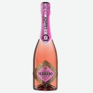 Вино игристое Ферреро Леонардо розовое, полусладкое, 0,75л., 12,5%