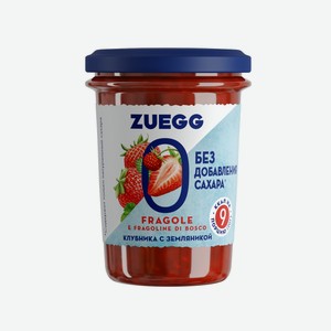 Джем Zuegg Клубника с земляникой конфитюр с пониженной калорийностью без сахара, 220г Германия