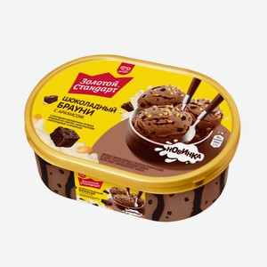 Мороженое ЗОЛОТОЙ СТАНДАРТ шоколадное 445гр