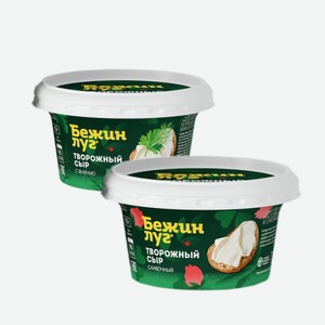 Сыр творожный БЕЖИН ЛУГ сливочный/чеснок-зелень 150г
