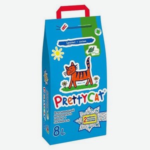 Наполнитель для кошек PrettyCat Naturel впитывающий Алоэ 4кг