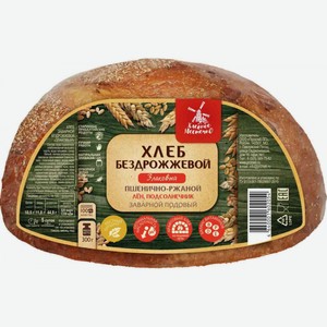Хлеб Злаковый пшенично-ржаной Хлебное местечко бездрожжевой заварной подовый, 300 г