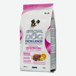 Сухой корм для собак Special Dog Excellence Monoprotein для средних пород свинина 3 кг