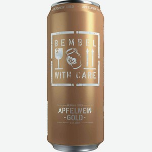 Сидр Bembel With Care Apfelwein Gold полусладкий 5 % алк., Германия, 0,5 л
