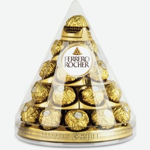 Конфеты Ferrero Rocher Конус хрустящие из молочного шоколада, 350г Италия