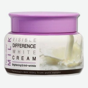 Осветляющий крем для лица на основе молока Milk Visible Difference White Cream 100г