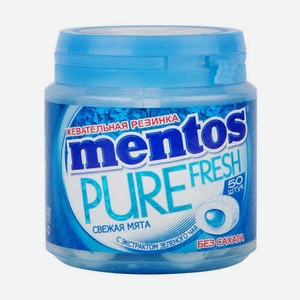 Жевательная Резинка Mentos Pure Fresh Мята 100г