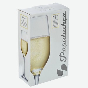 Набор бокалов для шампанского Pasabahce Amber, 210мл х 2шт Россия