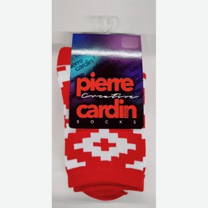 Носки женские Pierre Cardin махровые красные с геометрическим рисунком, 38-40 Россия
