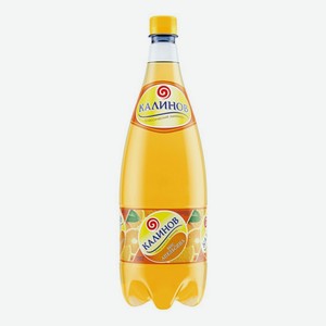 Газированный напиток Калинов Лимонад вкус апельсина 2 л