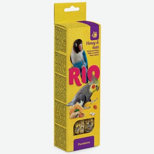 Палочки Rio для средних попугаев с медом и орехами 75 г