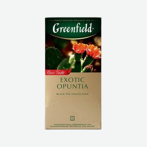 Чай черный Exotic Opuntia Greenfield 25 пакетиков 37,0,0375 кг