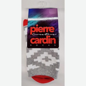 Носки женские Pierre Cardin махровые серые с геометрическим рисунком, 35-37 Россия
