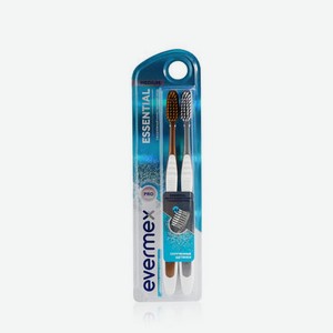 Зубная щетка Evermex   Essential   средней жесткости 2шт