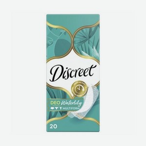 Ежедневные прокладки Discreet Deo женские   Водная линия   multiform 20шт
