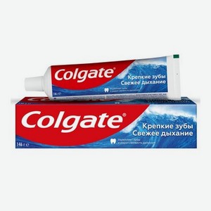 Зубная паста Colgate   Крепкие зубы Свежее дыхание   для укрепления эмали и защиты от кариеса 100мл