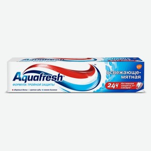 Зубная паста Aquafresh освежающе-мятная с фтором, 100 мл