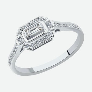 Кольцо SOKOLOV Diamonds из белого золота с бриллиантами 1012166, размер 16