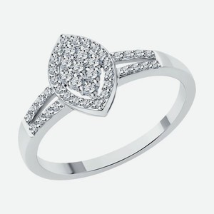 Кольцо SOKOLOV Diamonds из белого золота с бриллиантами 1012615-3, размер 16