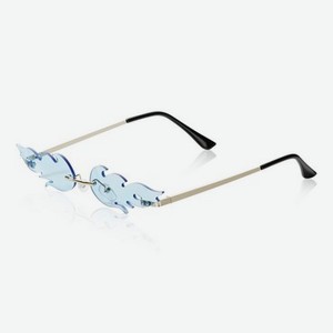 Женские солнечные очки Ameli ( пламя, без оправы, голубые )