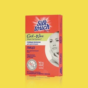 Восковые полоски для депиляции Carelax Silk Touch Gel-Wax для лица 20шт