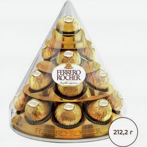 Набор конфет ФЕРРЕРО РОШЕР из молочного шоколада, 212г