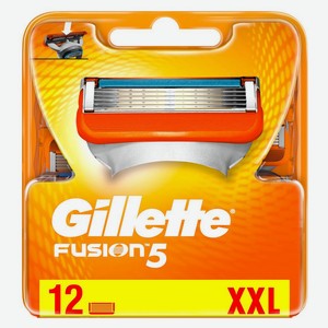 Gillette Fusion Сменные кассеты для бритья, 12 шт