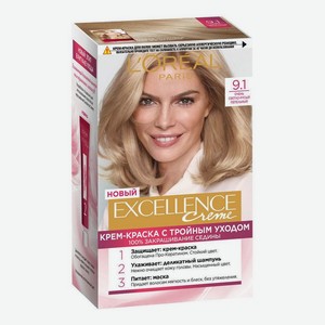 Крем-краска для волос Excellence Creme 270мл: 9.1 Очень светло-русый пепельный