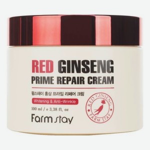 Восстанавливающий крем для лица с экстрактом красного женьшеня Red Ginseng Prime Repair Cream 100мл