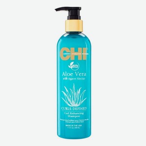 Шампунь для вьющихся волос Aloe Vera With Agave Nectar Curls Defined Curl Enhancing Shampoo: Шампунь 340мл